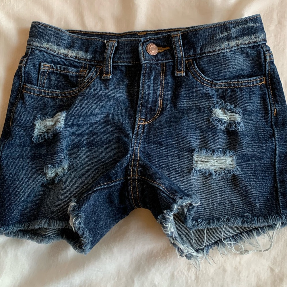 Old Navy Med Dark Denim Jeans Cutoffs Look like New